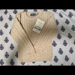 Aran Crafts pullover cable knit sweater